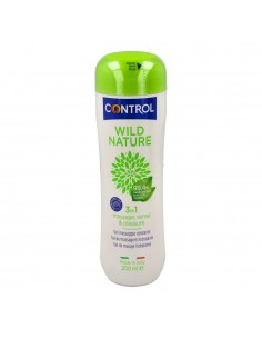 Control Gel Masaje 3 en 1 100% Natural 200 ml