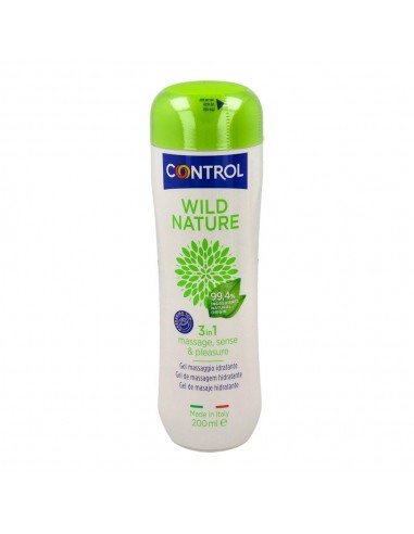 Control Gel Masaje 3 en 1 100% Natural 200 ml