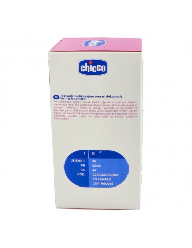 Chicco Braga Papel Postparto Talla 3