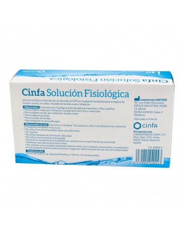 Cinfa Suero Fisiologico 30 monodosis