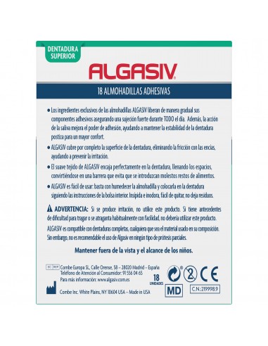 Algasiv Dentadura Superior 18 unidades