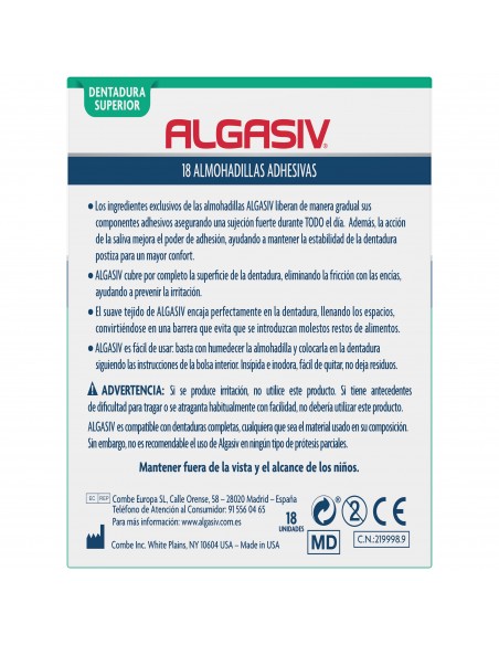 Algasiv Dentadura Superior 18 unidades