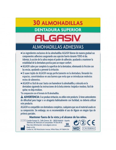 Algasiv Dentadura Superior 30 unidades