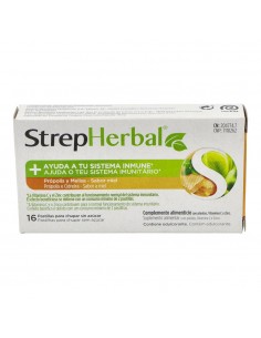 StrepHerbal Propolis Melisa Sabor Miel 16 pastillas para chupar