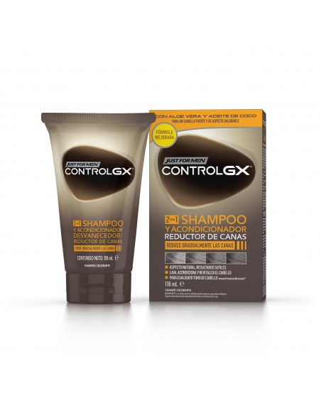 Just For Men ControlGX 2 en 1 Champú + Acondicionador 118 ml