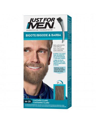 Just For Men Gel Bigote, Barba y Patillas Castaño Claro