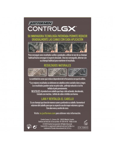Just For Men ControlGX Champú Reductor de Canas 118 ml