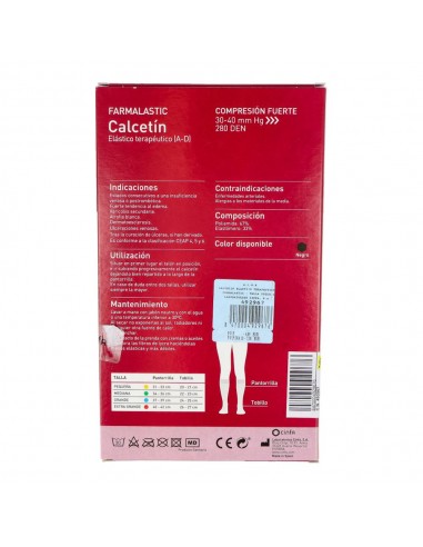 Farmalastic Calcetin Fte Negro T-P