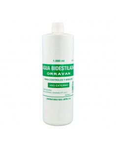Agua Bidestilada Orravan 1 L
