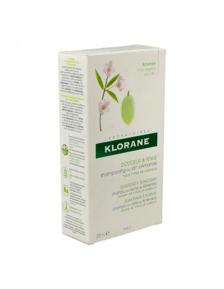 Klorane Champu Voluminador Leche Almendras 200 ml