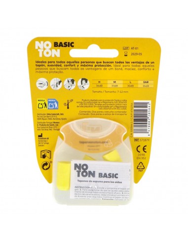 Beter Tapones No-Ton Espuma 4 Unid