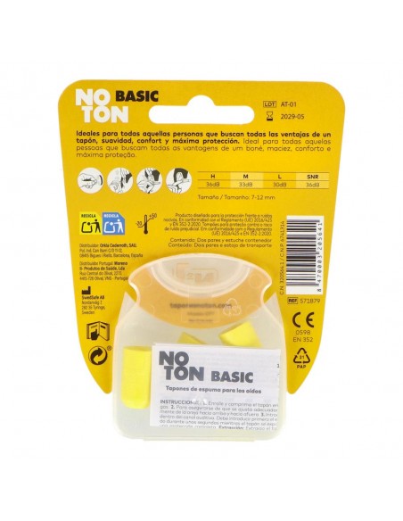 Beter Tapones No-Ton Espuma 4 Unid