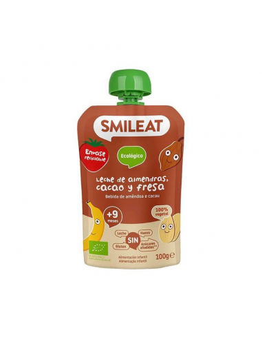 Smileat Pouch Almendra Cacao y Fresa 100 g Eco