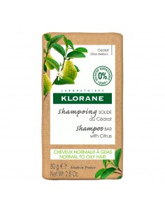 Klorane Champú Sólido a la Cidra 1 pastilla 80 g