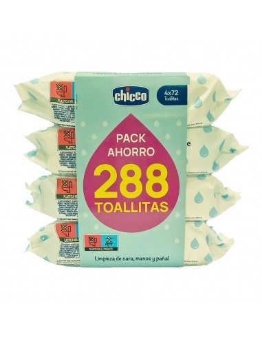 Chicco Cuatripack Toallitas 4x72 unidades