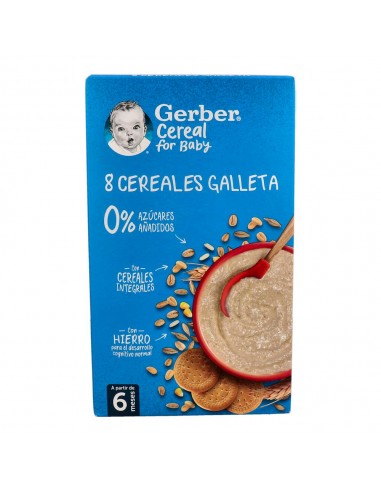 Gerber Papilla 8 Cereales con Galleta 500 g