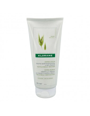 Klorane Bálsamo Acondicionador a la Leche de Avena Uso Frecuente Suavidad Protección 200 ml