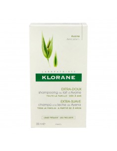Klorane Champú Extrasuave a la Leche de Avena Uso Frecuente Protección Suavidad 200 ml