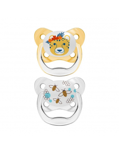 Dr. Brown´S Chupete Prevent Escudo Mariposa T-2 6-18 Meses Amarillo