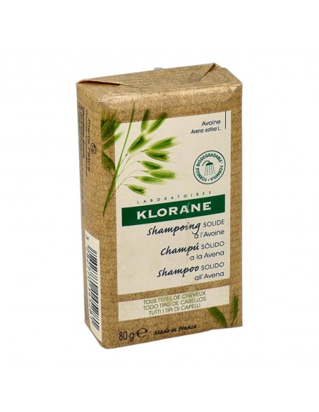 Klorane Champú Sólido a la Avena 1 Pastilla 80 g