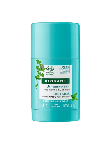 Klorane Mascarilla En Stick A La Menta Bio Y Arcilla 1 Stick 25 G