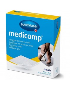 Medicomp Compresas Aposito Esteril 10 X 10 Cm 10 Sobres 2 U