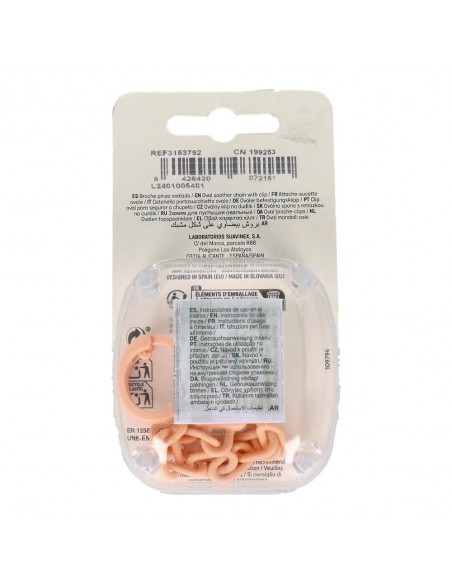 Suavinex Broche Pinza Cadenita Ovalada