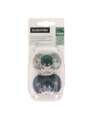 Suavinex Chupete Fisiologico +18M Silicona 2 Und