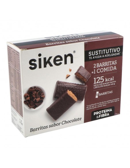 Siken Susti Barrita Chocolate 8 Unidades