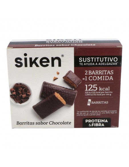 Siken Susti Barrita Chocolate 8 Unidades
