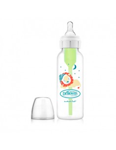 Dr. Brown's Biberón Tetina Silicona Boca Estrecha Natural Flow Options+ León 250 ml