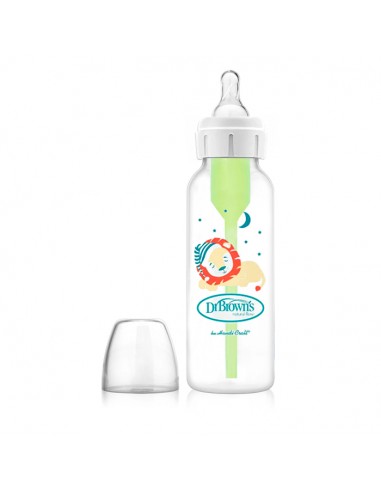 Dr. Brown's Biberón Tetina Silicona Boca Estrecha Natural Flow Options+ León 250 ml