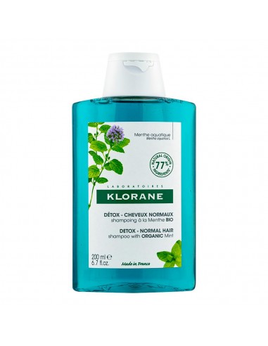 Klorane Champu Detox A La Menta Acuatica 200 ml