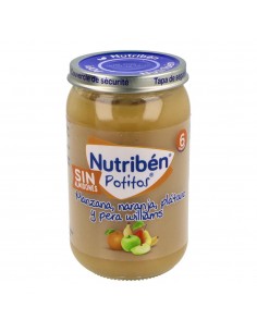 Nutribén Potito Manzana, Naranja, Plátano y Pera 235 g