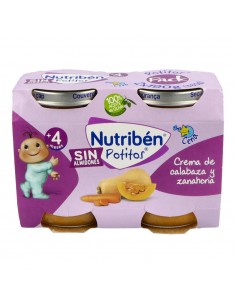 Nutribén Potito Cena Crema Calabaza y Zanahoria 2x190 g