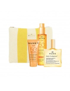 Nuxe Neceser Mis Esenciales Verano Leche Facial 50 ml + Aceite Prodigioso 50 ml + Aceite Bronceador 150 ml