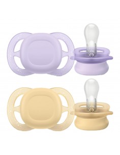 Avent Ultra Start Chupete Silicona Niña 0-2 meses 2 unidades