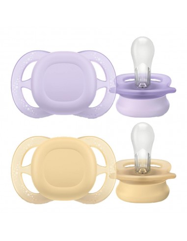 Avent Ultra Start Chupete Silicona Niña 0-2 meses 2 unidades