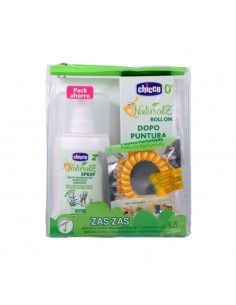 Chicco Set Viaje Spray 100 ml + Pulsera + Gel Post Picadura