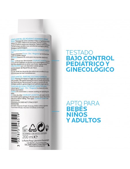 La Roche Posay Cicaplast Lavant B5 Gel Espumoso 200 ml