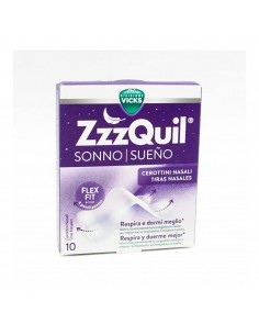 ZzzQuil Sueño Tiras Nasales 10 unidades