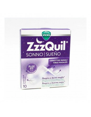 ZzzQuil Sueño Tiras Nasales 10 unidades