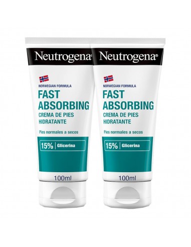 Neutrogena Crema Pies Rápida Absorción Duplo 100+100 ml