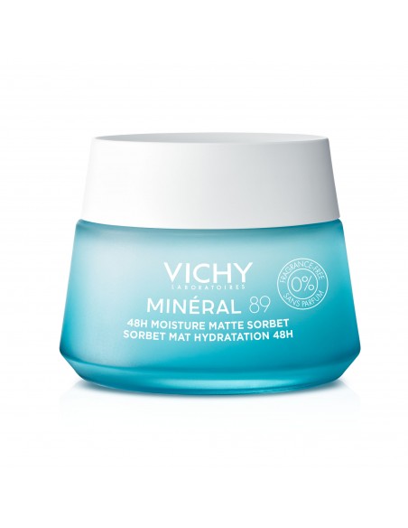 Vichy Mineral 89 Gel Sorbete Mate Boost Hidratación 48h