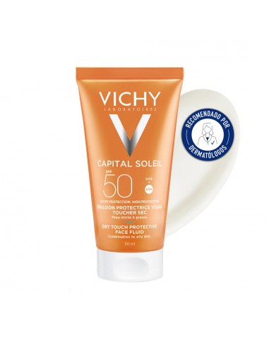 Vichy Capital Soleil Crema Rostro Tacto Seco SPF50 50 ml