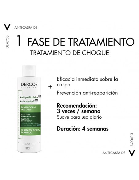 Vichy Dercos Technique Champú Anticaspa Grasa 400 ml