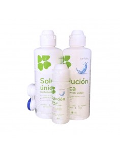 Sanidoc Solución Única Ocular Duplo 2 x 360 ml + 60 ml + portalentes