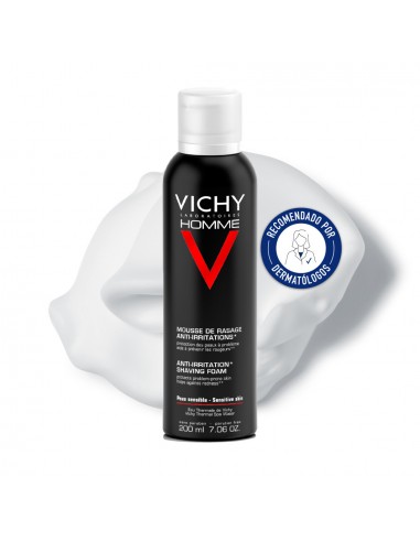Vichy Homme Espuma de Afeitar Piel Sensible 200 ml