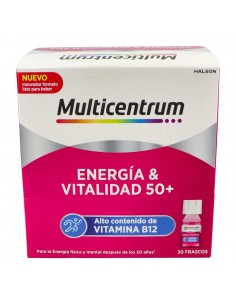 Multicentrum Energía y Vitalidad 50+ Sabor Frambuesa 30 frascos 7 ml