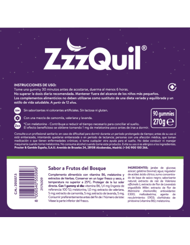 ZzzQuil Natura Pack 60 + 30 gummies